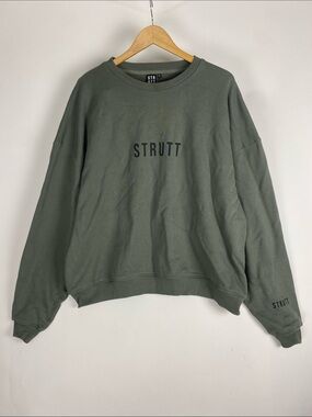 Strutt Men's Crewneck Sweatshirt in Olive Size XL